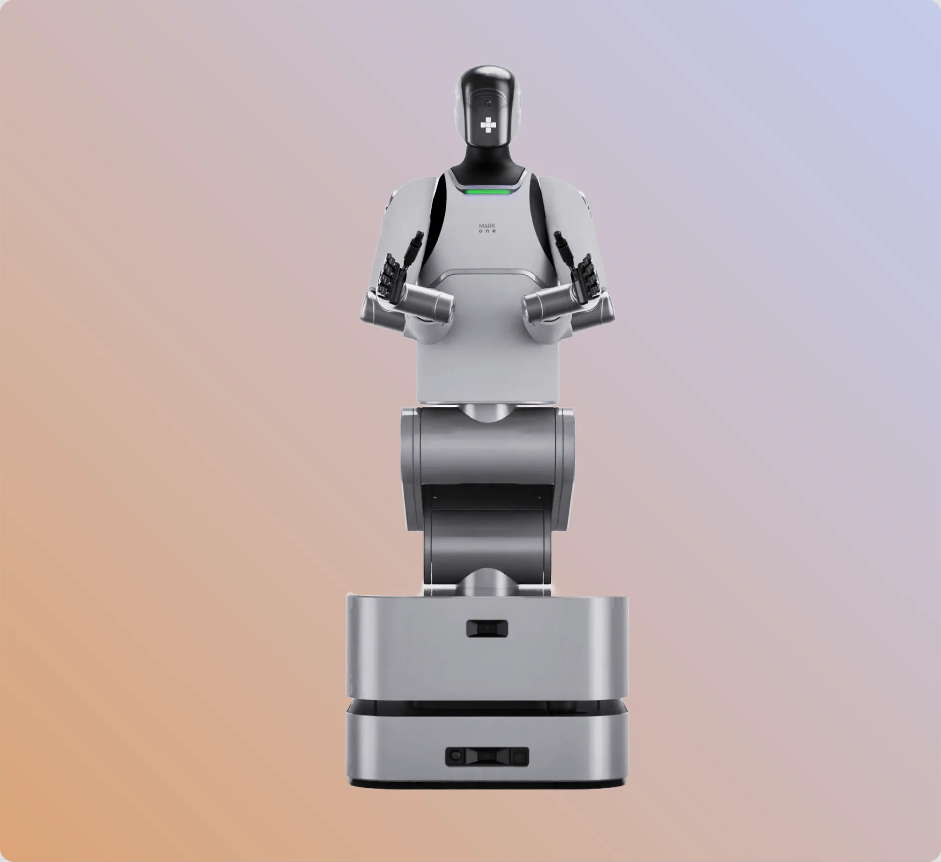 MARK One on its autonomous base, front view