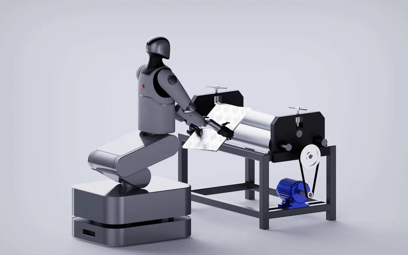 MARK One tending a machine